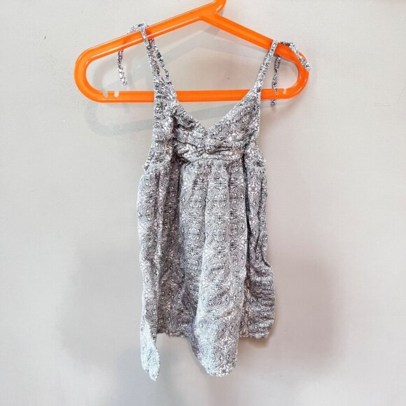 Kate Quinn Organic Cotton Sleeveless Dress 3T Black & White Paisley Pattern Todd - Picture 1 of 3